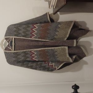 Love Marks Brand chevron pattern Poncho Size Large